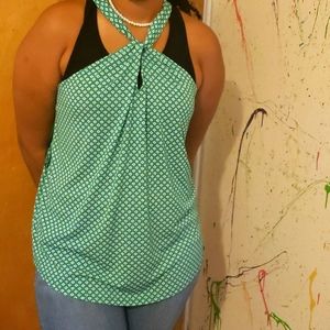 Green with White dots